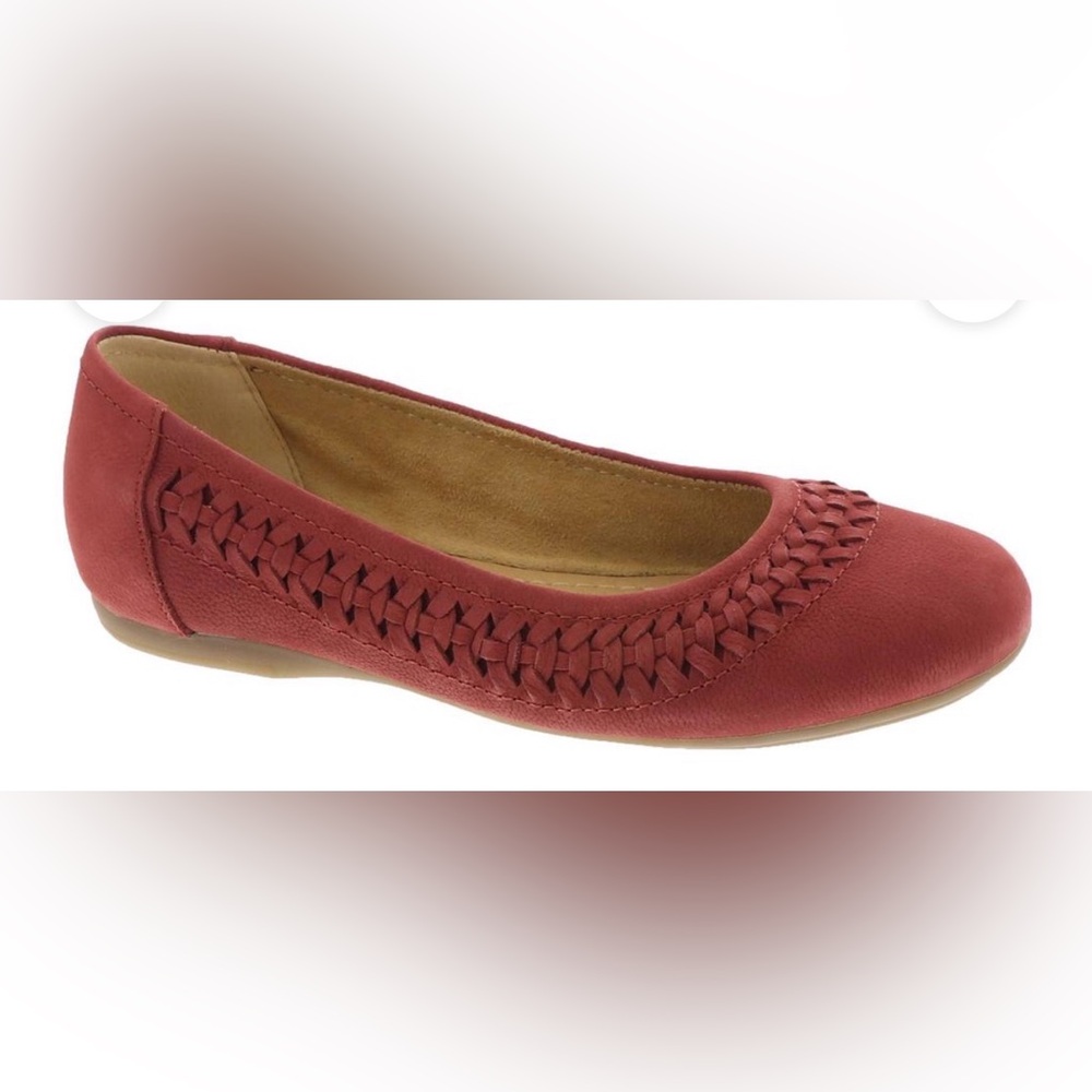 Earth Red Braided Ballet Flat